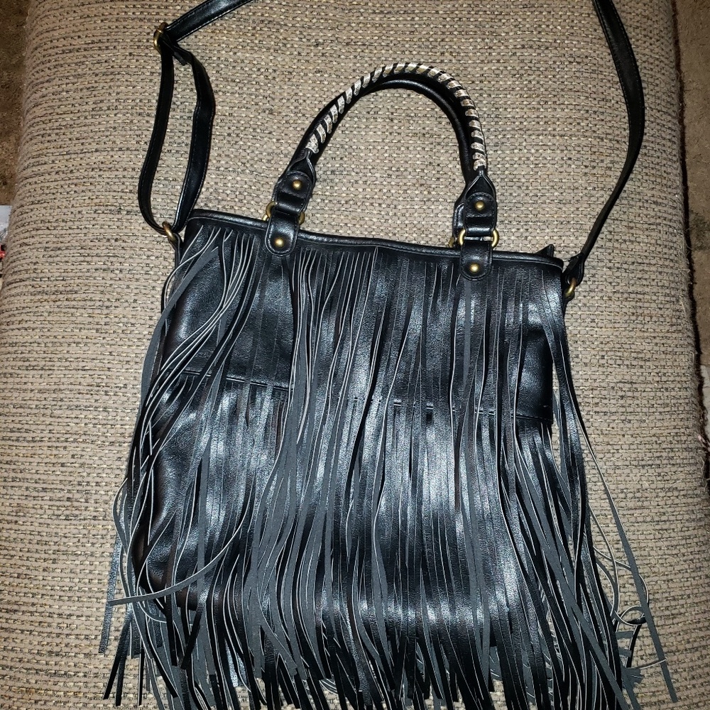 Beautiful Cato Biker Fringe Purse NWOT